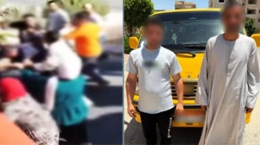المتهمان بالتعدي على سائق في المنيا 