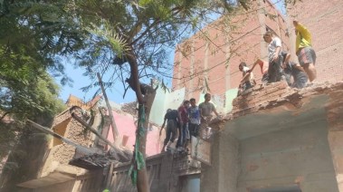 عقار مصر القديمة المنهار 