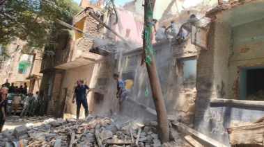 عقار مصر القديمة المنهار 
