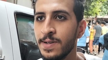 محمد أسامة شاهد عيان في انهيار عقار الساحل