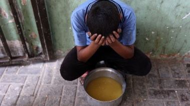 سياسة الجوع في غزة- تعبيرية