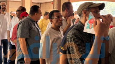 توافد أعضاء نقابة المهن الموسيقية