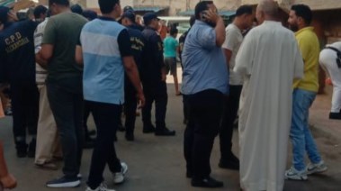 سقوط سقف عقار شرق الإسكندرية 
