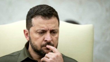 الرئيس الأوكراني فلاديمير زيلينسكي