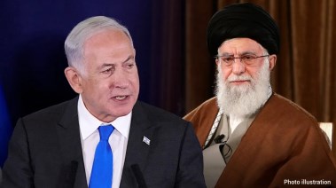 رئيس الوزراء الإسرائيلي بنيامين نتنياهو والمرشد الإيراني علي خامنئي