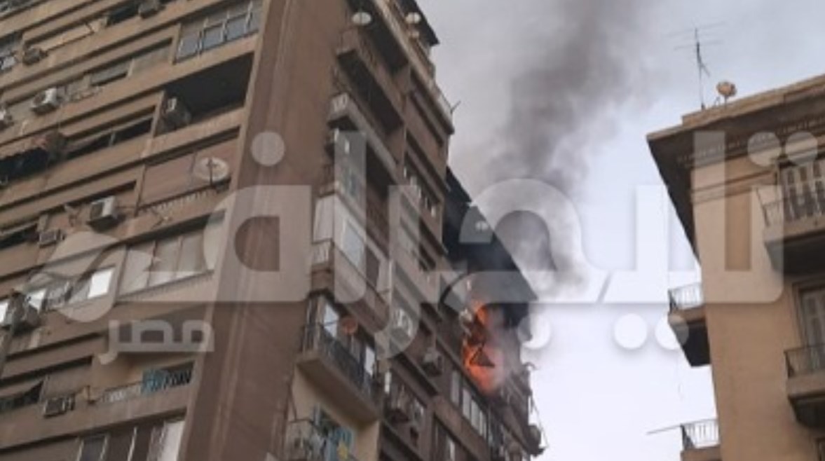 حريق شارع مراد حريق شارع مراد