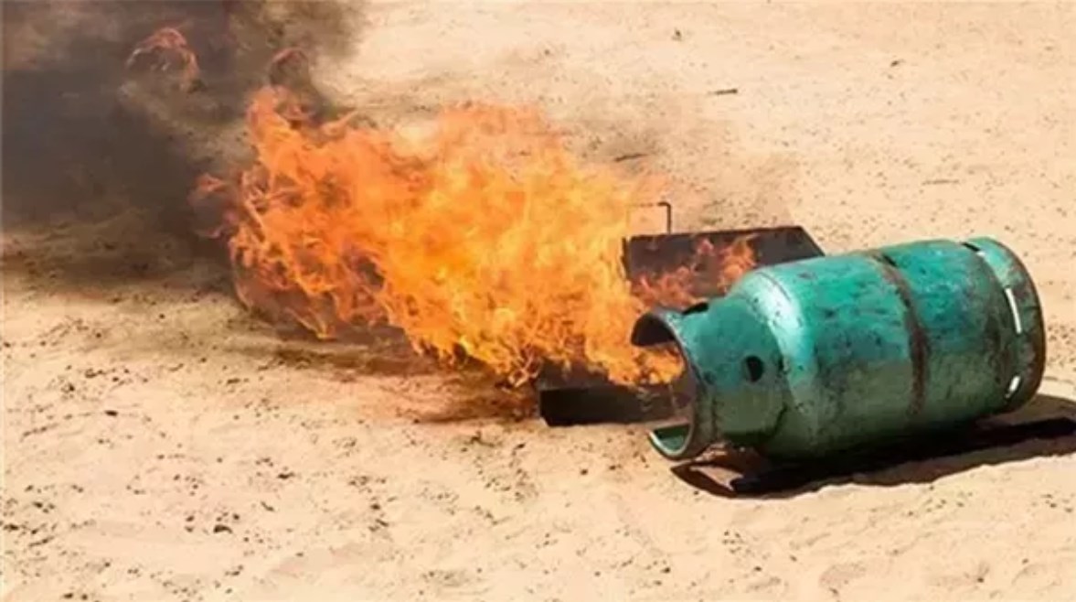 انفجار أسطوانة غاز انفجار أسطوانة غاز