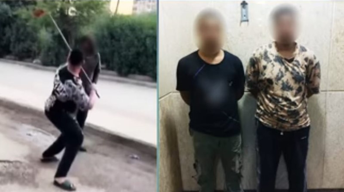 المتهمان بالتنمر على مشرد