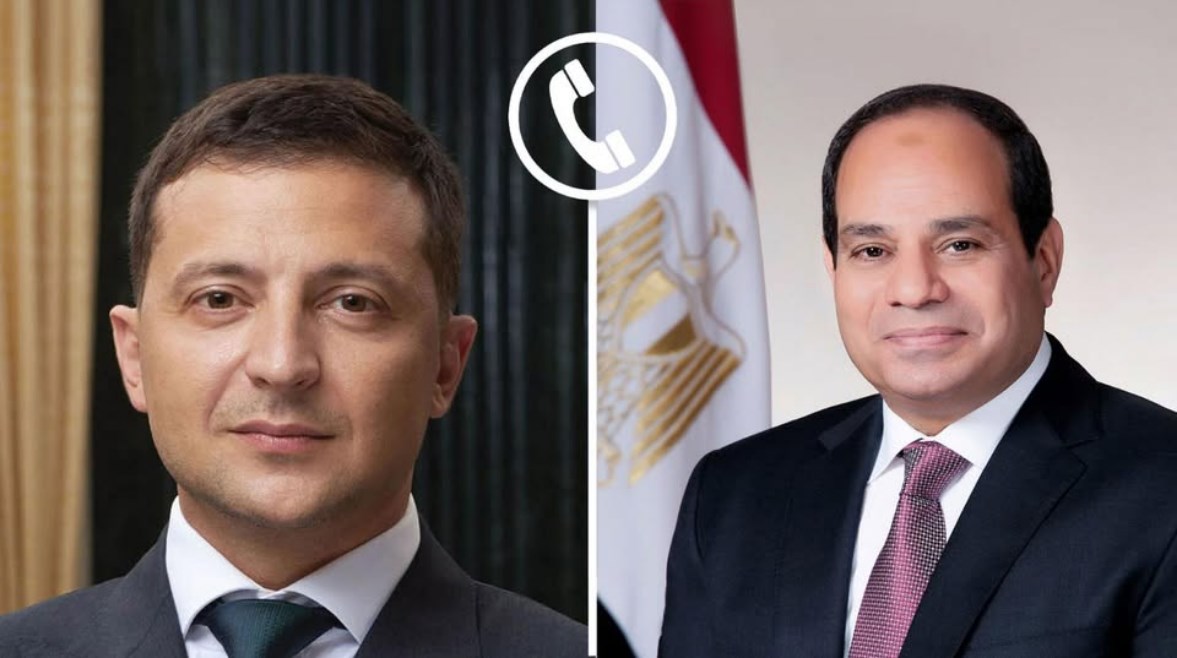 الرئيس عبدالفتاح السيسي ونظيره الأوكراني فلوديمير زيلينسكي