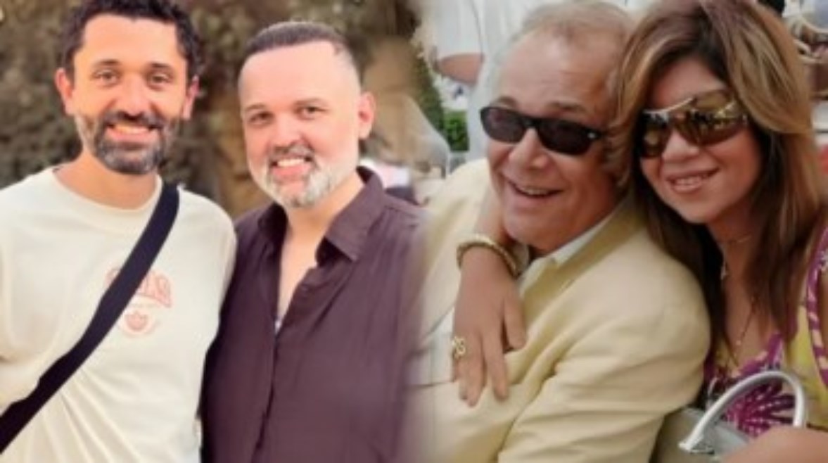 بوسي شلبي والفنان محمود عبدالعزيز.. ومحمد وكريم