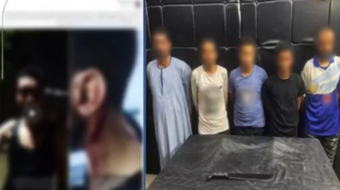 والمتهمين وجانب من الواقعة والمتهمين وجانب من الواقعة