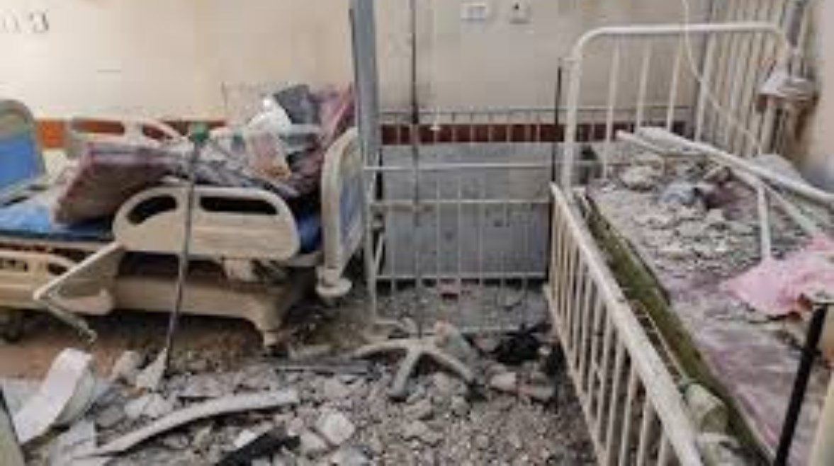 مستشفى في غزة بسبب الحرب مستشفى في غزة بسبب الحرب