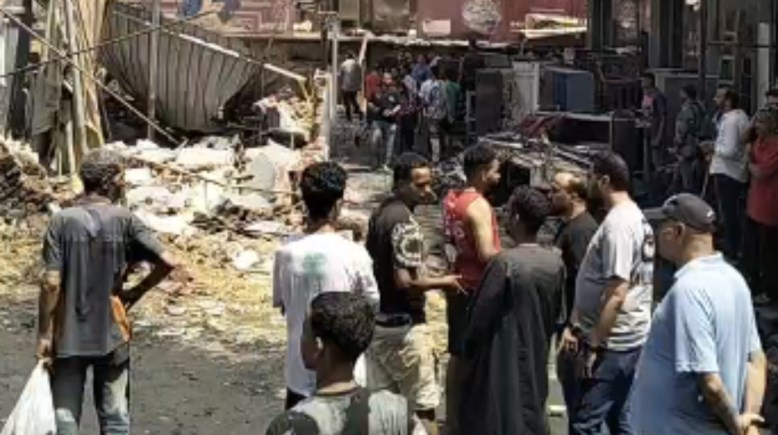موقع الحريق