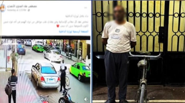 المتهم وجانب من الواقعة  المتهم وجانب من الواقعة