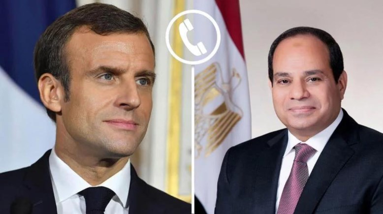 الرئيس عبد الفتاح السيسي ونظيره الفرنسي، إيمانويل ماكرون