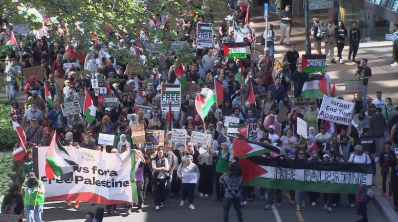 مظاهرات في نيوزلاندا لدعم فلسطين