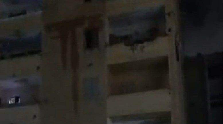 انهيار سقف عمارة سكنية بحي الشروق بمطروح 