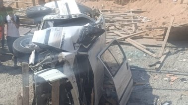 انقلاب ميكروباص بدائري المنيب