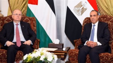 وزير الخارجية بدر عبدالعاطي ورئيس وزراء فلسطين محمد مصطفى