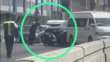 صورة من فيديو يوثق الحادث