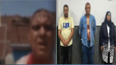 طرفا المشاجرة بعد القبض عليهم 