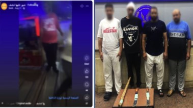 المتهمون في مشاجرة بأسلحة وعصي بالسويس