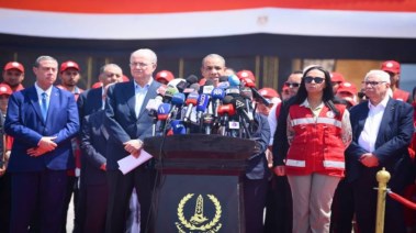وزير الخارجية والهجرة الدكتور بدر عبدالعاطي من أمام معبر رفح