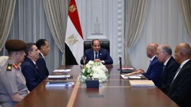 الرئيس عبدالفتاح السيسي في اجتماعه اليوم