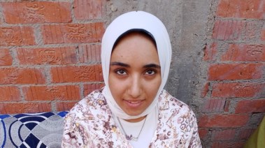 حبيبة  إحدي الناجيات من حادث المنوفية