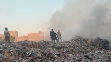 جانب من الحريق