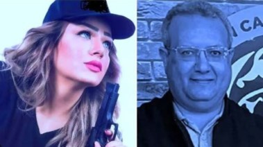 الاعلامية شيماء جمال وزوجها المتهم