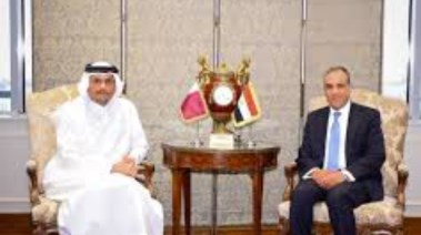 وزير الخارجية بدر عبدالعاطي ونظيره القطري في مؤتمر صحفي بالعلمين