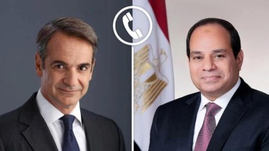 الرئيس عبد الفتاح السيسي، وكيرياكوس ميتسوتاكيس، رئيس وزراء اليونان