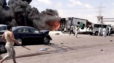 حادث طريق الإسكندرية مطروح الساحلي