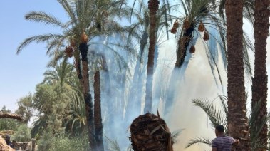 صوره من موقع الحريق