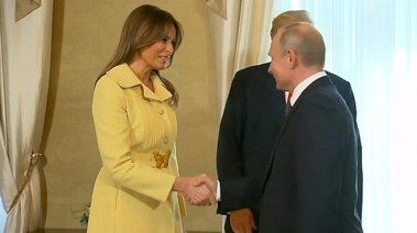 بوتين وميلانيا ترامب