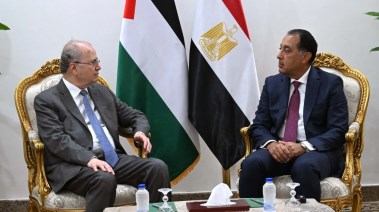 رئيس الوزراء، الدكتور مصطفى مدبولي ورئيس وزراء دولة فلسطين، الدكتور محمد مصطفى