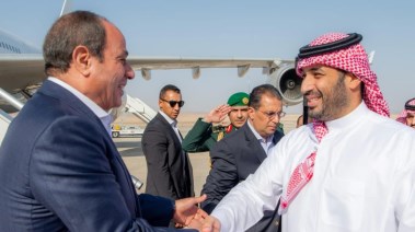 الرئيس السيسي وولي العهد السعودي، الأمير محمد بن سلمان