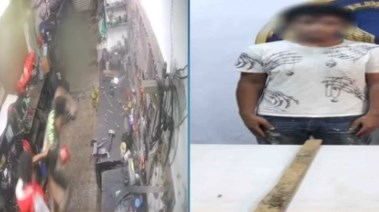 المتهم وجانب من الواقعة 