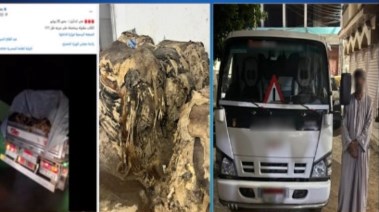 المتهم والمضبوطات وجانب من الواقعة