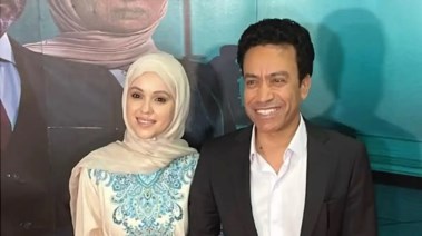 سامح حسين وزوجته