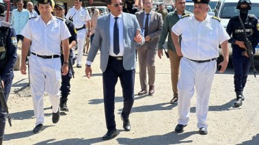 مدير أمن الفيوم اللواء أحمد عزت أثناء تنفيذ الحملة