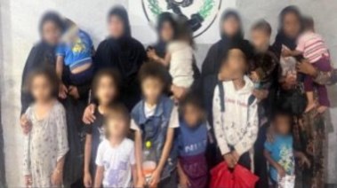 المتهمون والصغار المضبوطين في التسول 