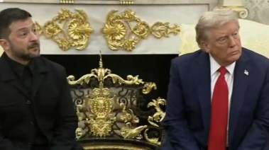 دونالد ترامب وفولوديمير زيلينسكي