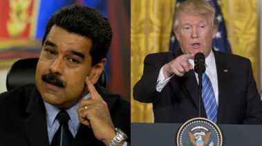 الرئيس الأمريكي دونالد ترامب و نيكولاس مادورو رئيس فنزويلا