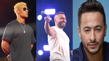 حمادة هلال وتامر حسني ومحمد رمضان