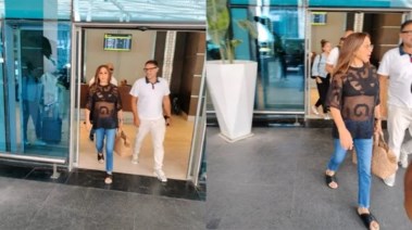 إليسا تصل مطار القاهرة