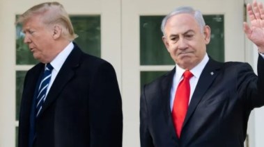 رئيس الوزراء الإسرائيلي بنيامين نتنياهو والرئيس الأمريكي دونالد ترامب