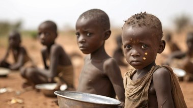 سوء التغذية في السودان (الصورة مولدة بالذكاء الاصطناعي)