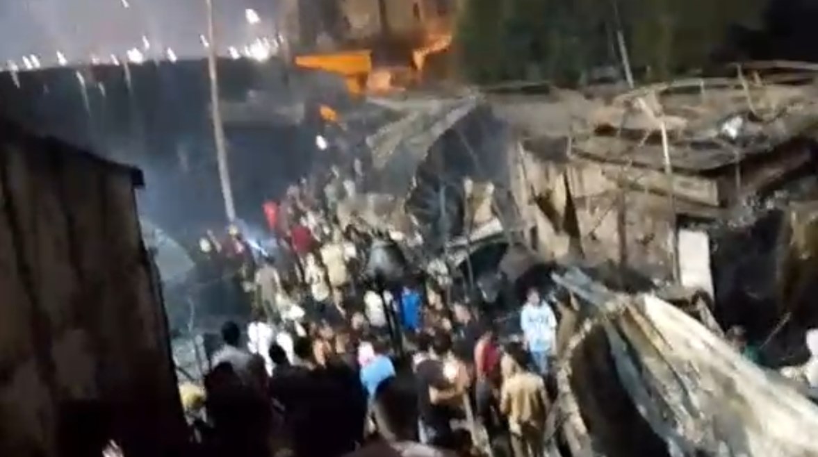 حريق شبرا الخيمة 